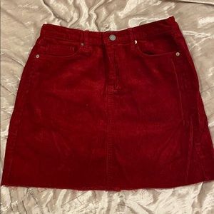 Blank NYC corduroy burgundy skirt
